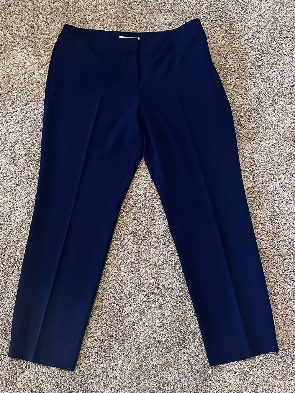 Kasper Navy Straight-Leg Women's Dress Pants